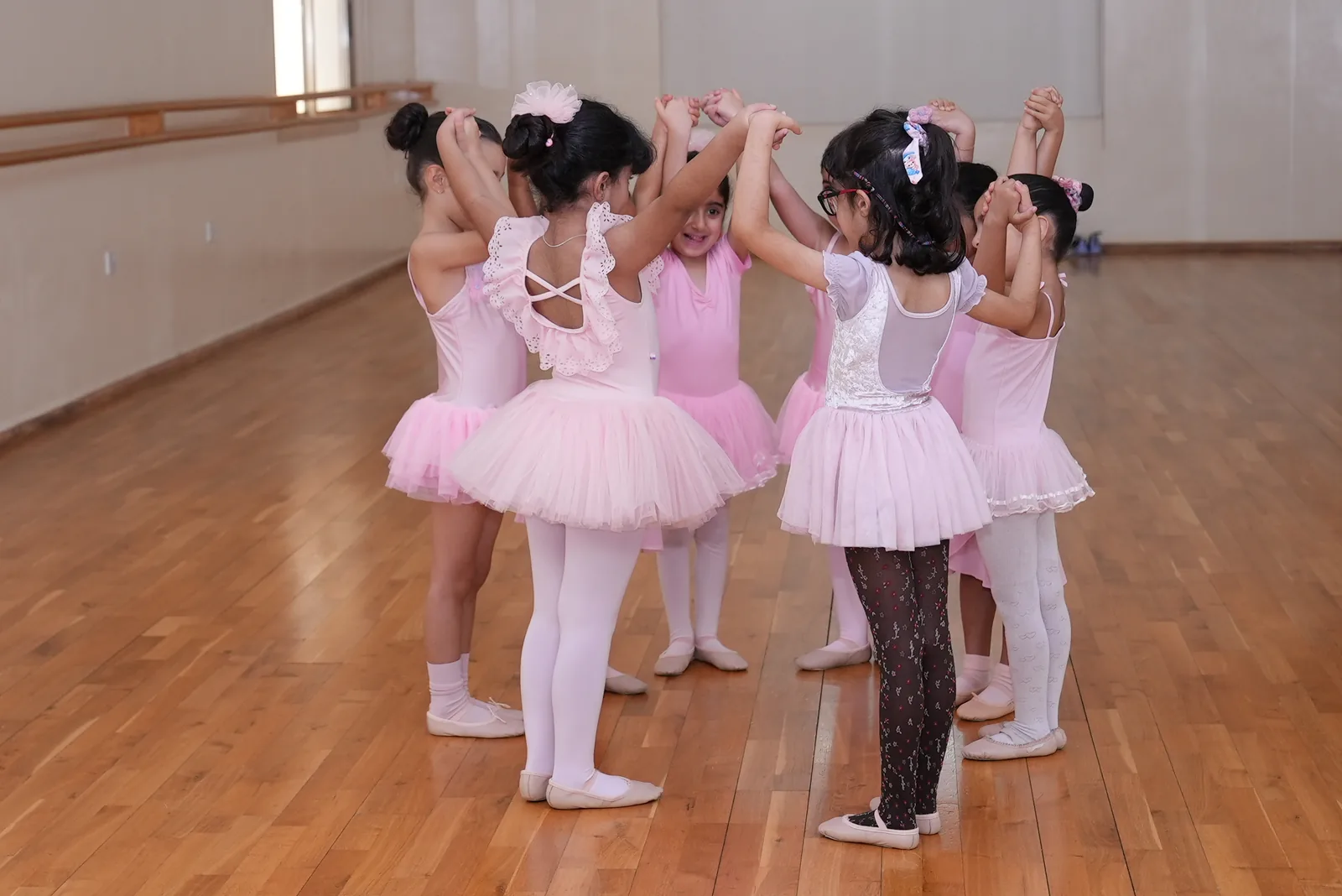 The youngest dancers before class