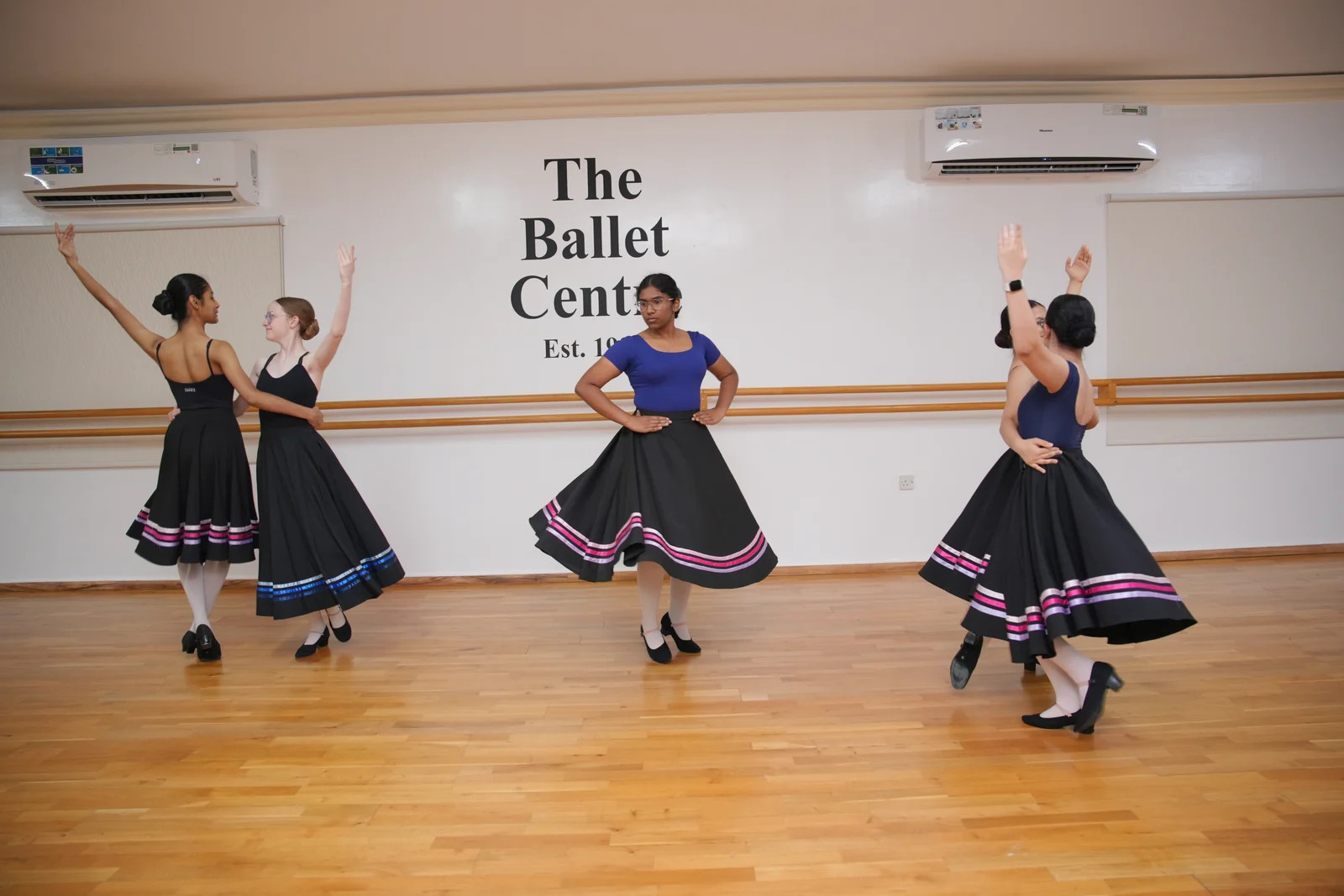 A graded class in character skirts