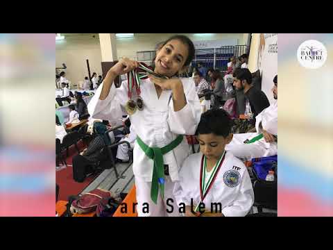Sara Salem speaking about her taekwondo training at the centre